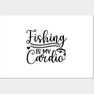 Wishing I Was Fishing - Less Talk More Fishing - Gift For Fishing Lovers, Fisherman - Black And White Simple Font Posters and Art